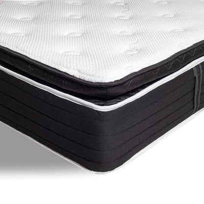  Hush Iced Hybrid 2-in-1 Cooling Mattress With Memory Foam And Springs - Twin/White