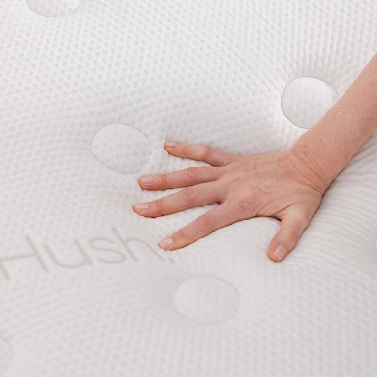  Hush Iced Hybrid 2-in-1 Cooling Mattress With Memory Foam And Springs - TwinXL/White