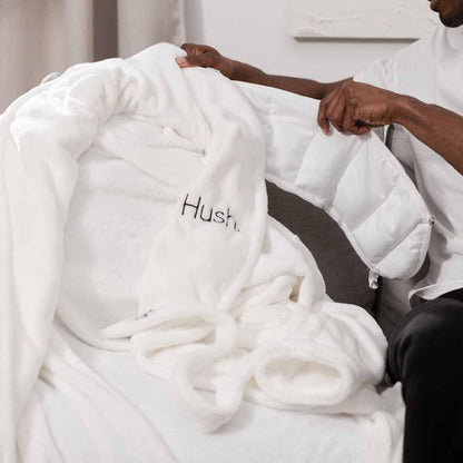  Hush Weighted Robe - White
