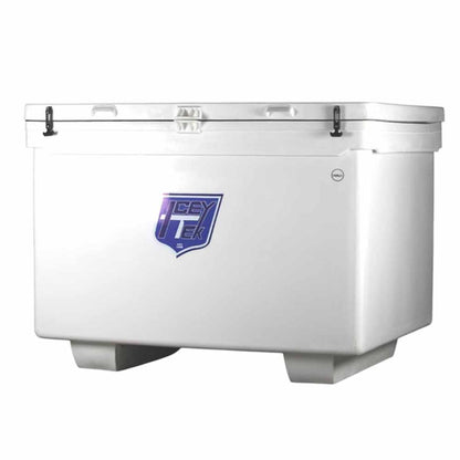  Icey-Tek 1100 Quart Rotomold Ice Chest/Cooler With Runners - White