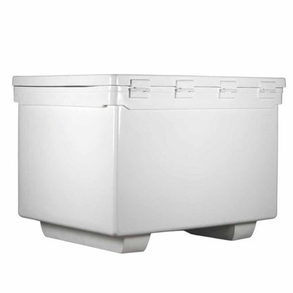  Icey-Tek 1100 Quart Rotomold Ice Chest/Cooler With Runners - White