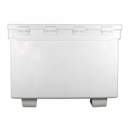  Icey-Tek 1100 Quart Rotomold Ice Chest/Cooler With Runners - White