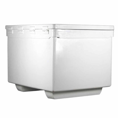  Icey-Tek 1100 Quart Rotomold Ice Chest/Cooler With Runners - White