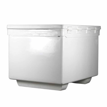  Icey-Tek 1100 Quart Rotomold Ice Chest/Cooler With Runners - White