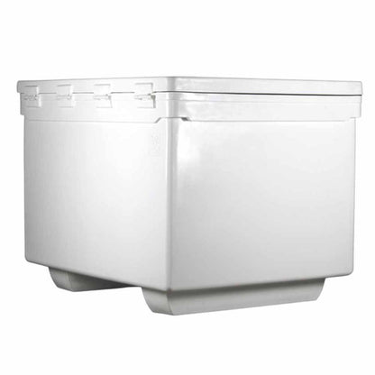  Icey-Tek 1100 Quart Rotomold Ice Chest/Cooler With Runners - White