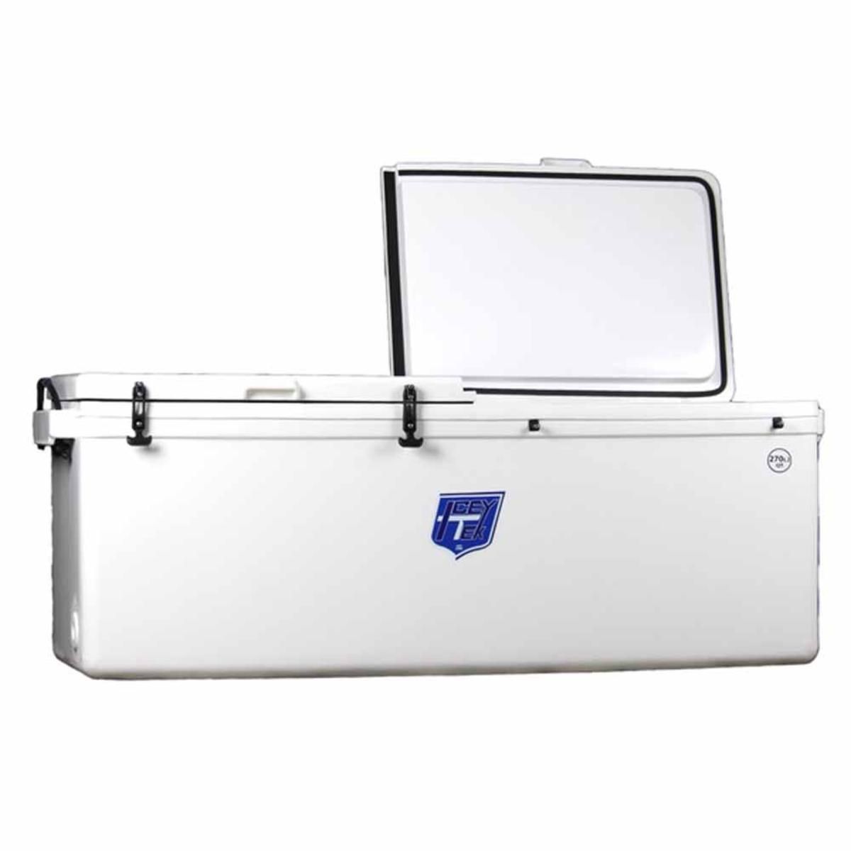  Icey-Tek 270 Quart Rotomold Split-Lid Cooler - White