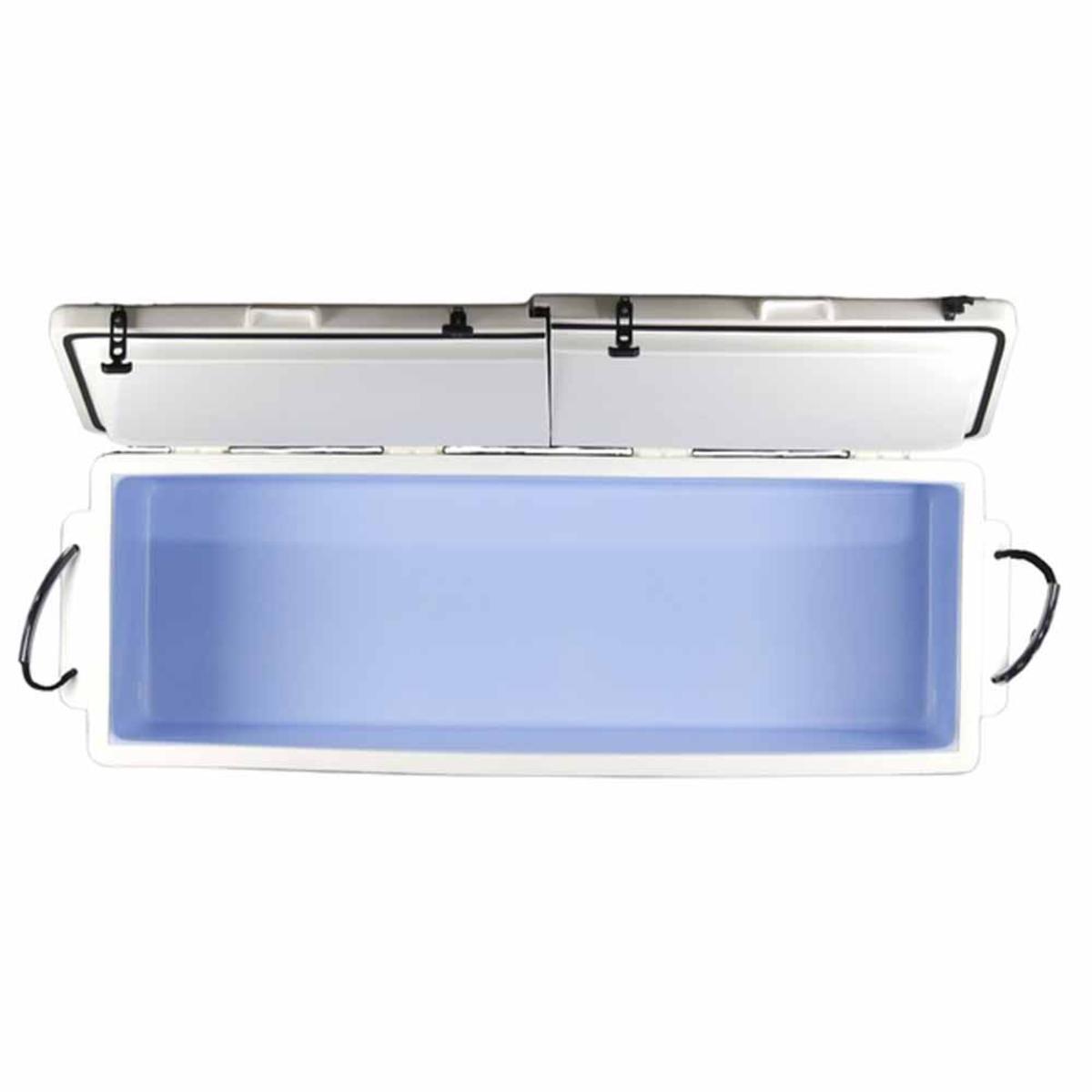  Icey-Tek 270 Quart Rotomold Split-Lid Cooler - White