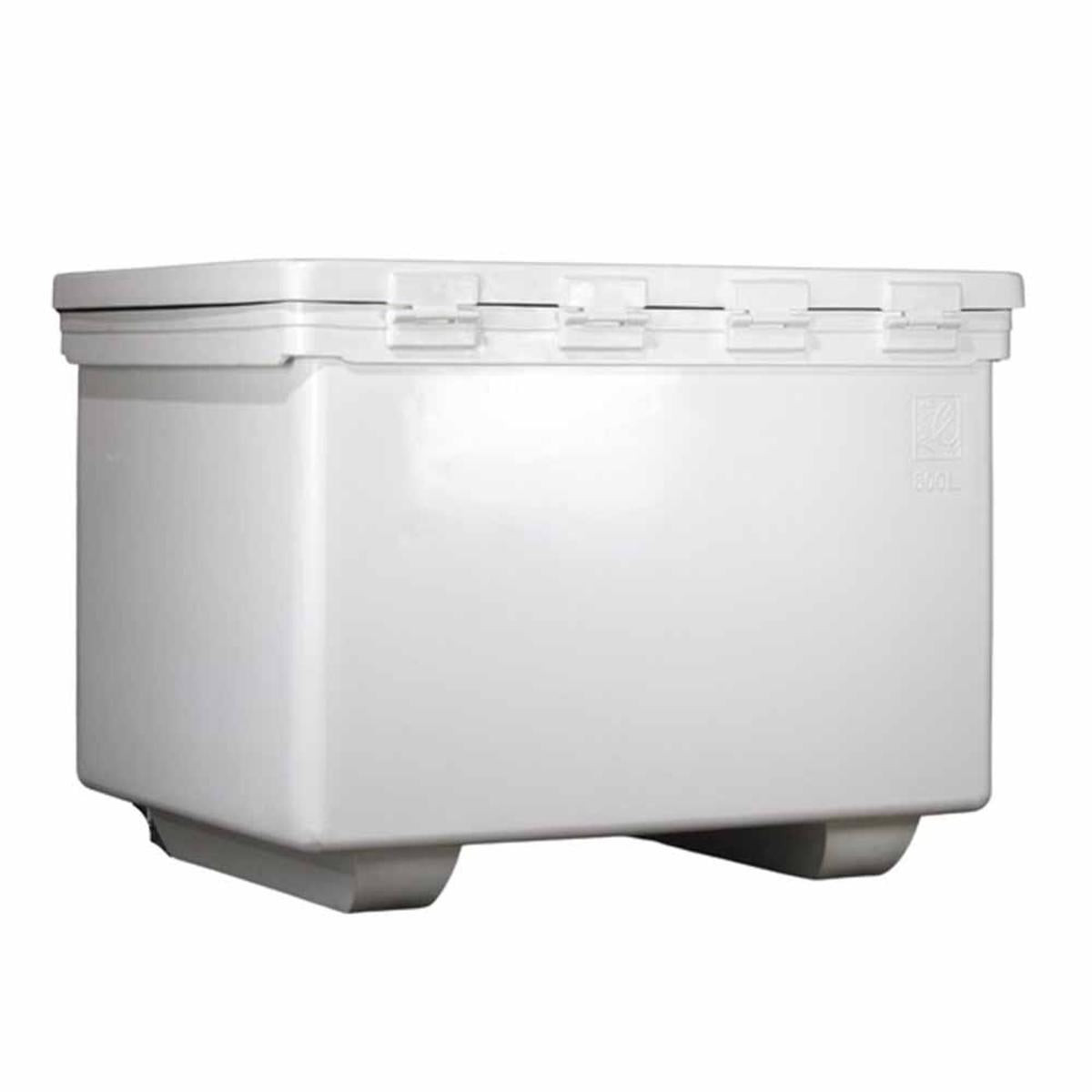 Icey-Tek 760 Quart Commercial, Rotomold Cooler/Box/Ice Chest With Runners - White