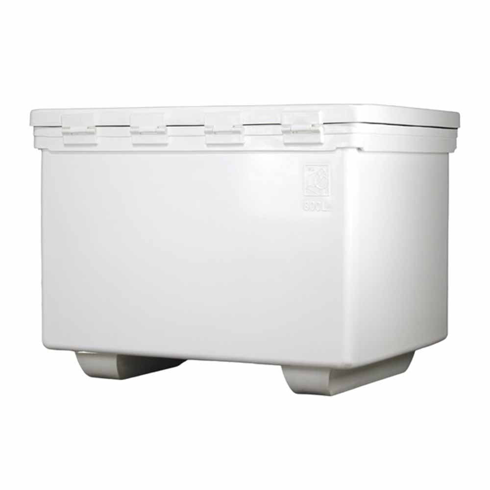  Icey-Tek 760 Quart Commercial, Rotomold Cooler/Box/Ice Chest With Runners - White