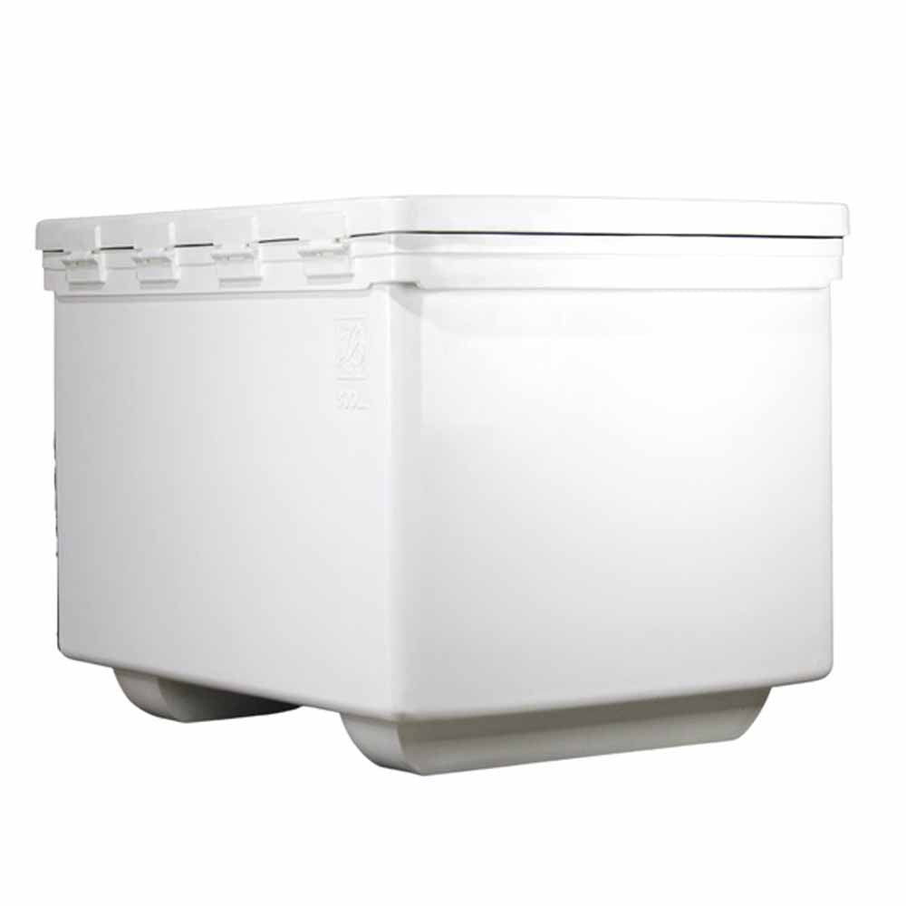  Icey-Tek 760 Quart Commercial, Rotomold Cooler/Box/Ice Chest With Runners - White