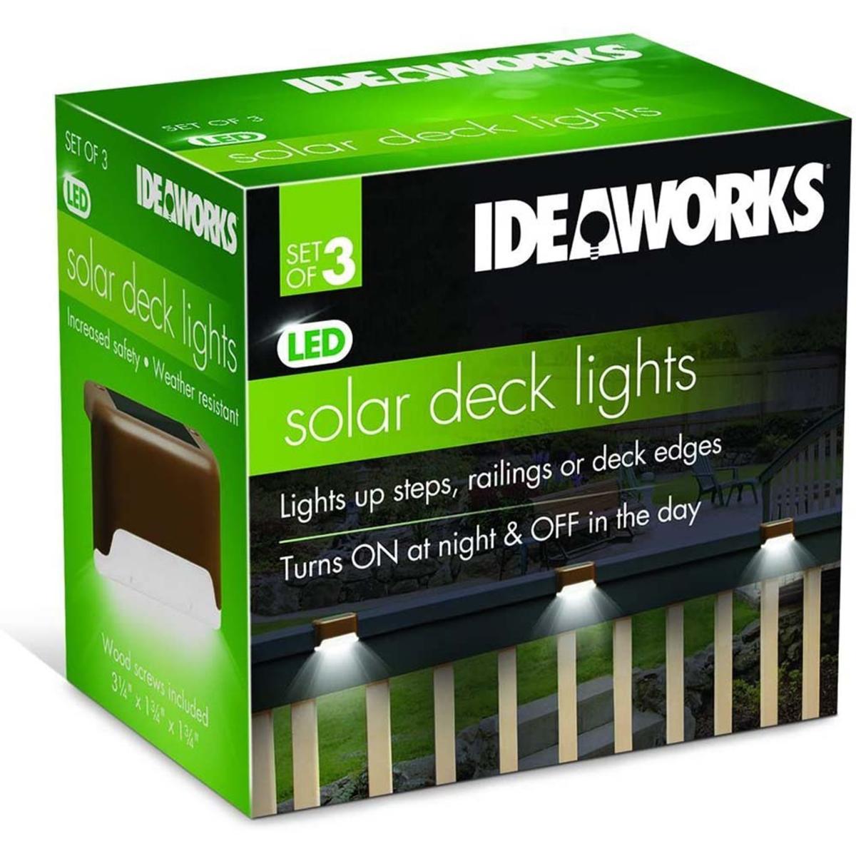  Jobar IdeaWorks Powered Solar Deck Lights