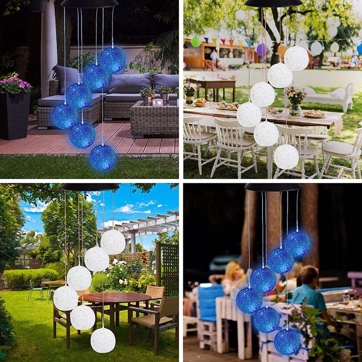  Jobar IdeaWorks Solar Mobile Bubble Color Changing Lights
