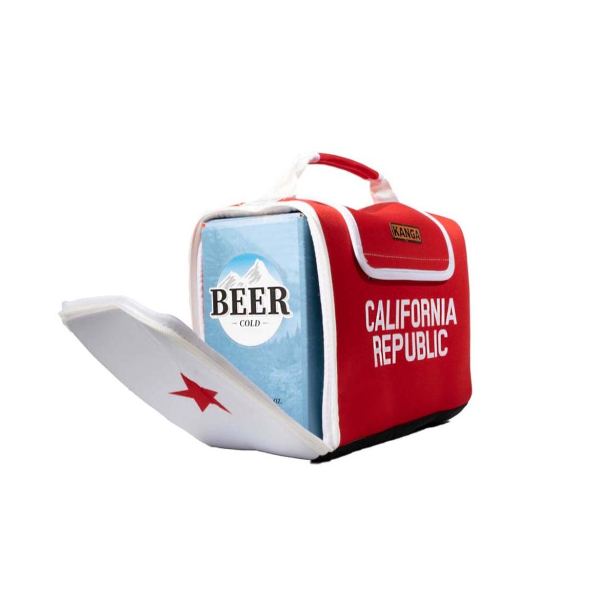  Kanga Coolers California Flag Kase Mate Standard 12 Pack Cooler - California