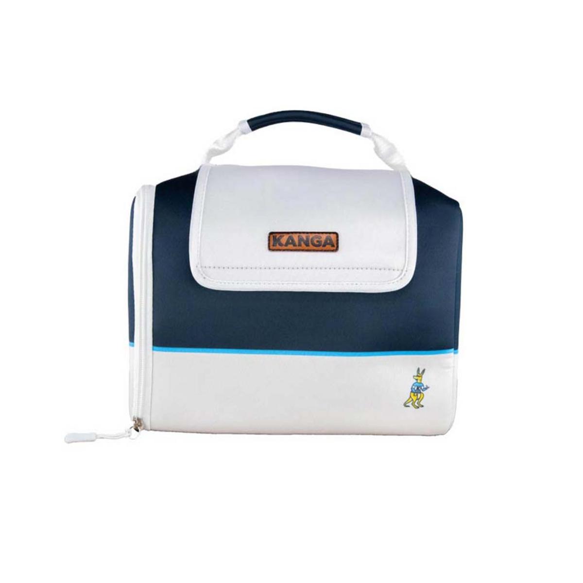  Kanga Coolers Malibu Kase Mate Standard 12 Pack Cooler - White/Navy
