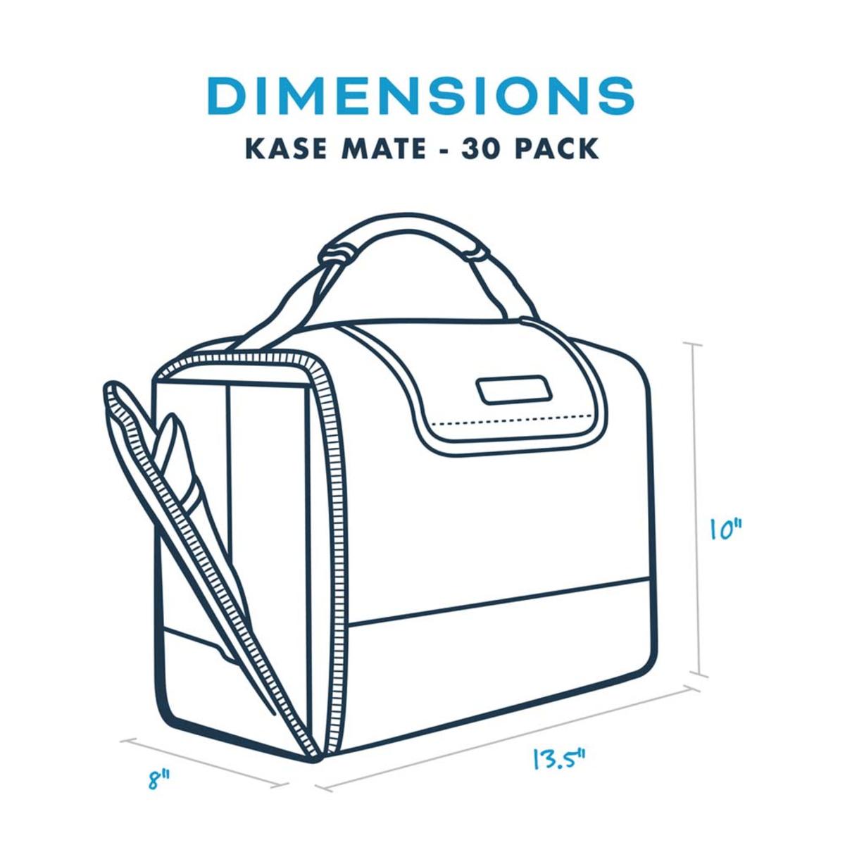  Kanga Coolers Malibu Kase Mate Standard 30 Pack Cooler - White/Navy
