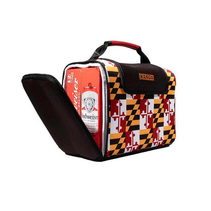  Kanga Coolers Maryland Flag Kase Mate Standard 12 Pack Cooler - Maryland