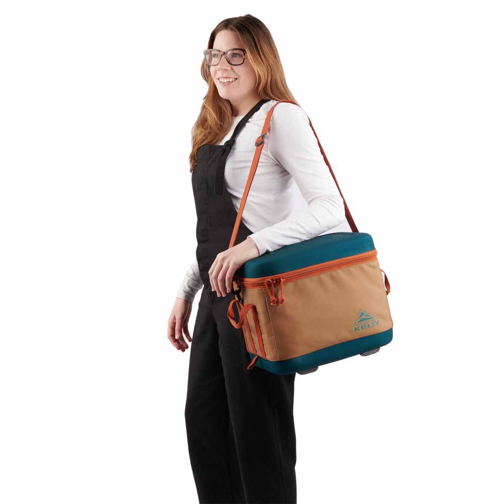  Kelty 14L Folding Cooler - Dull Gold/Deep Teal