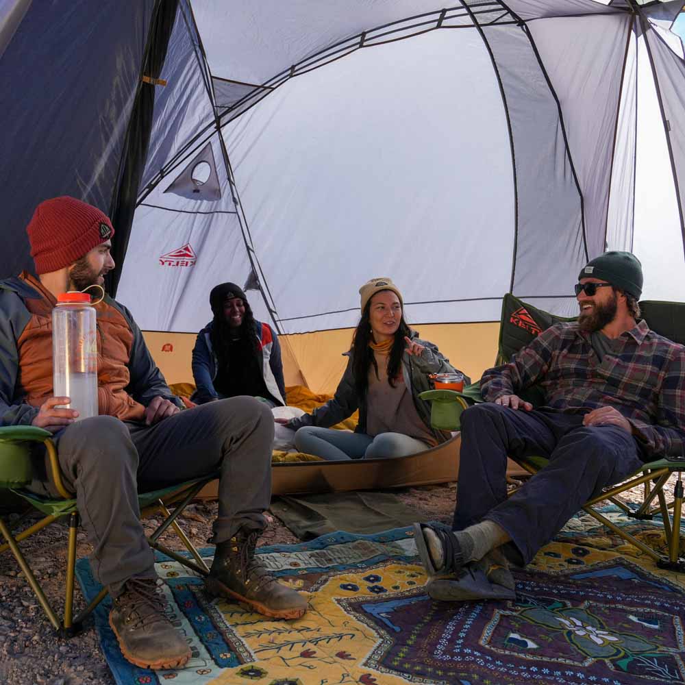  Kelty Caboose 4 Person Tailgate Tent - Smoke/Beluga/Dull Gold