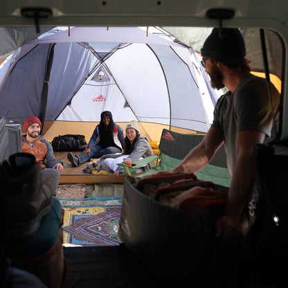  Kelty Caboose 4 Person Tailgate Tent - Smoke/Beluga/Dull Gold