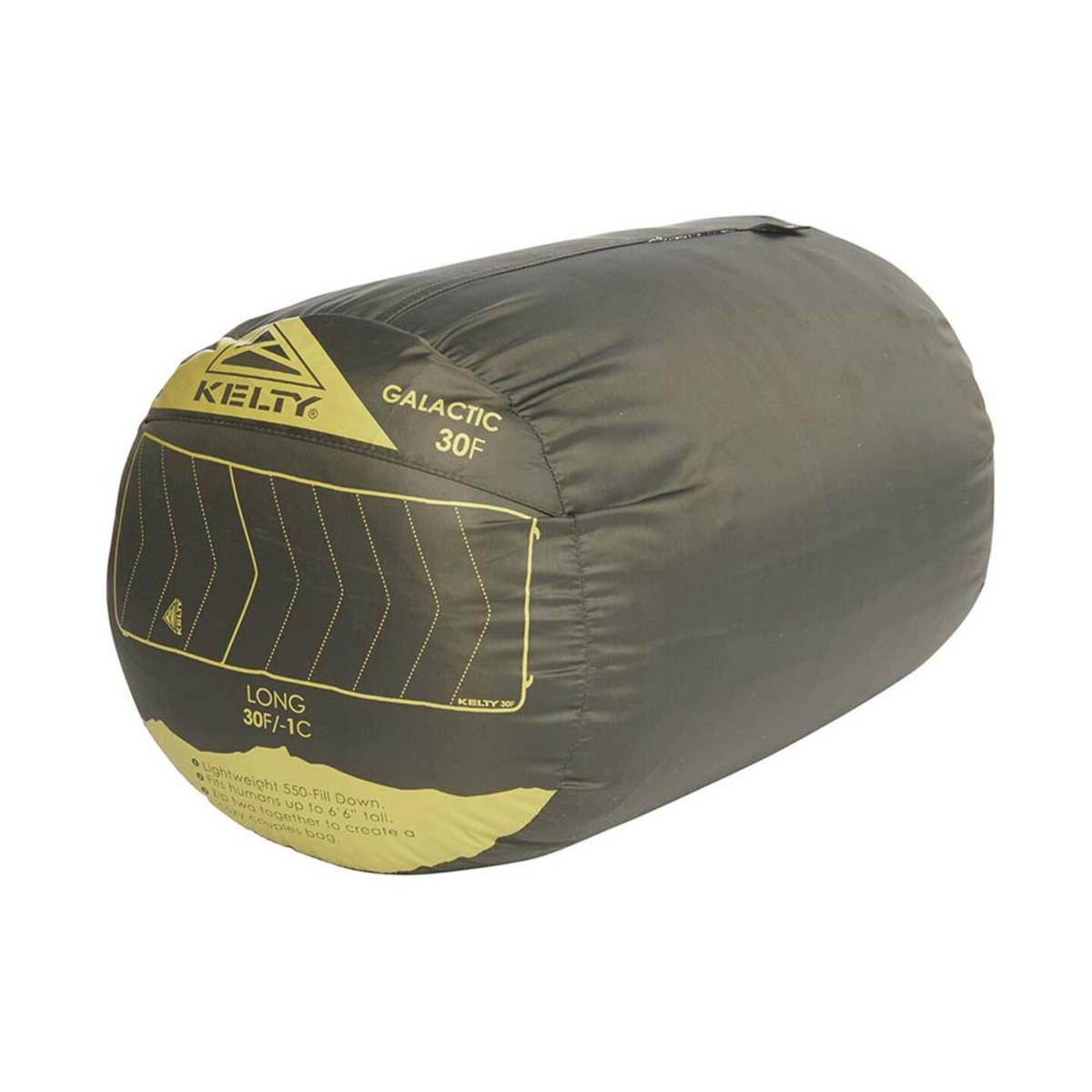  Kelty Galactic 30 Deg 550 Down Sleeping Bag, Long Size, Right-Hand