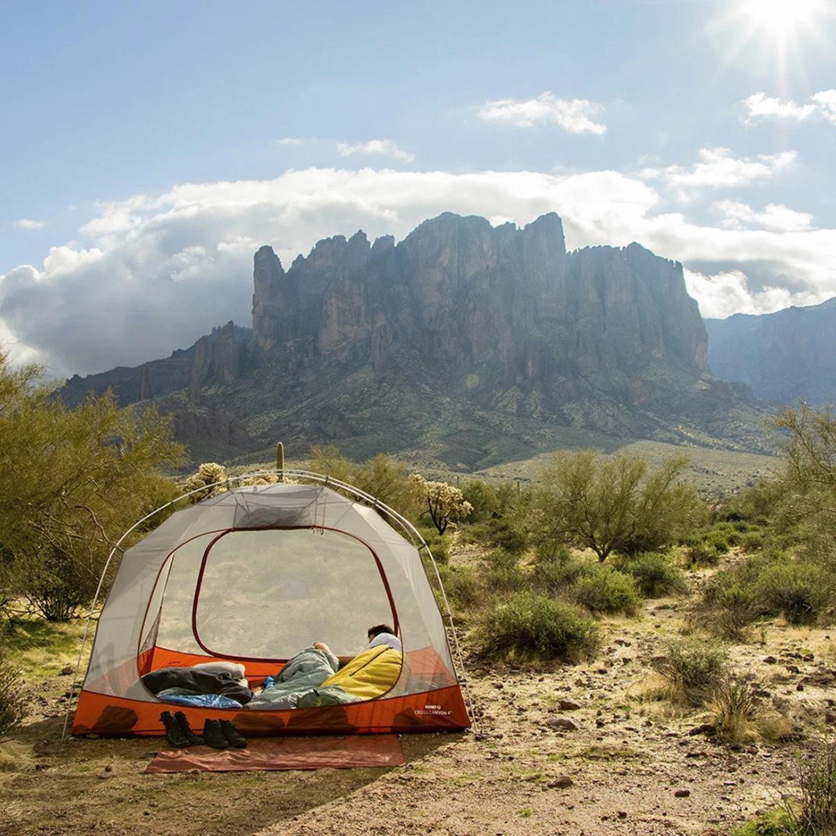  Klymit Cross Canyon 4 Person Tent - Red/Grey