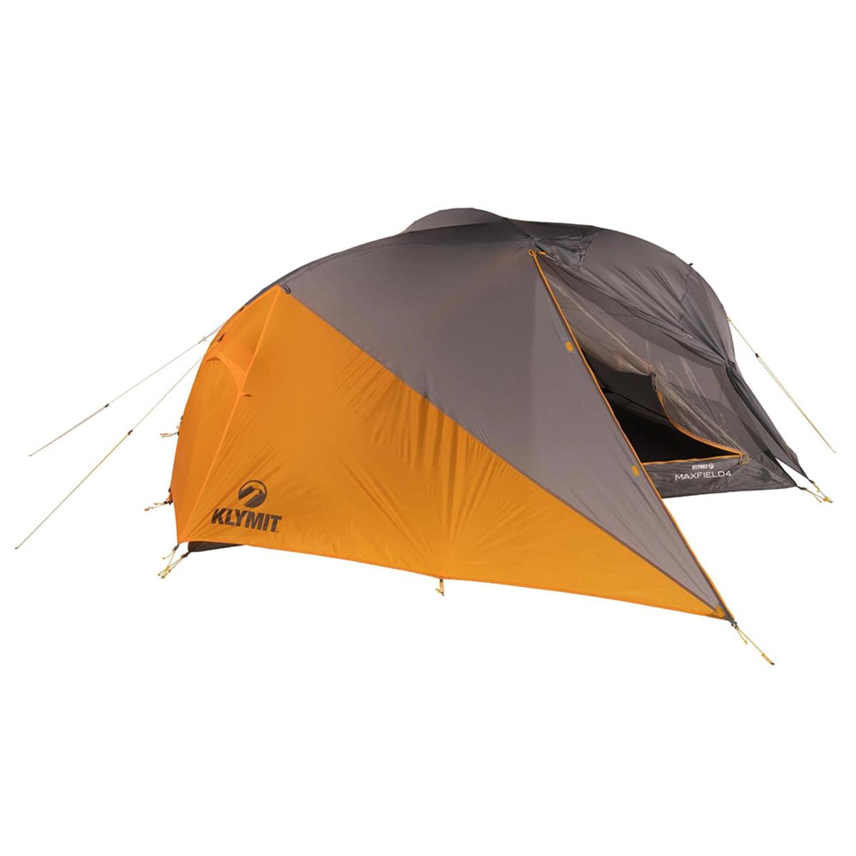  Klymit Maxfield 4 Person Tent - Orange/Grey