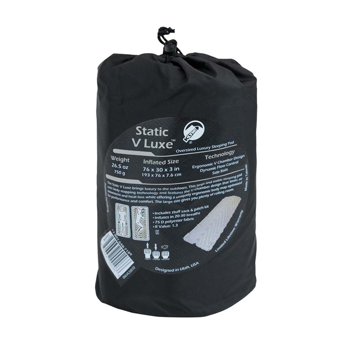  Klymit Static V Luxe Sleeping Pad - Stone Grey