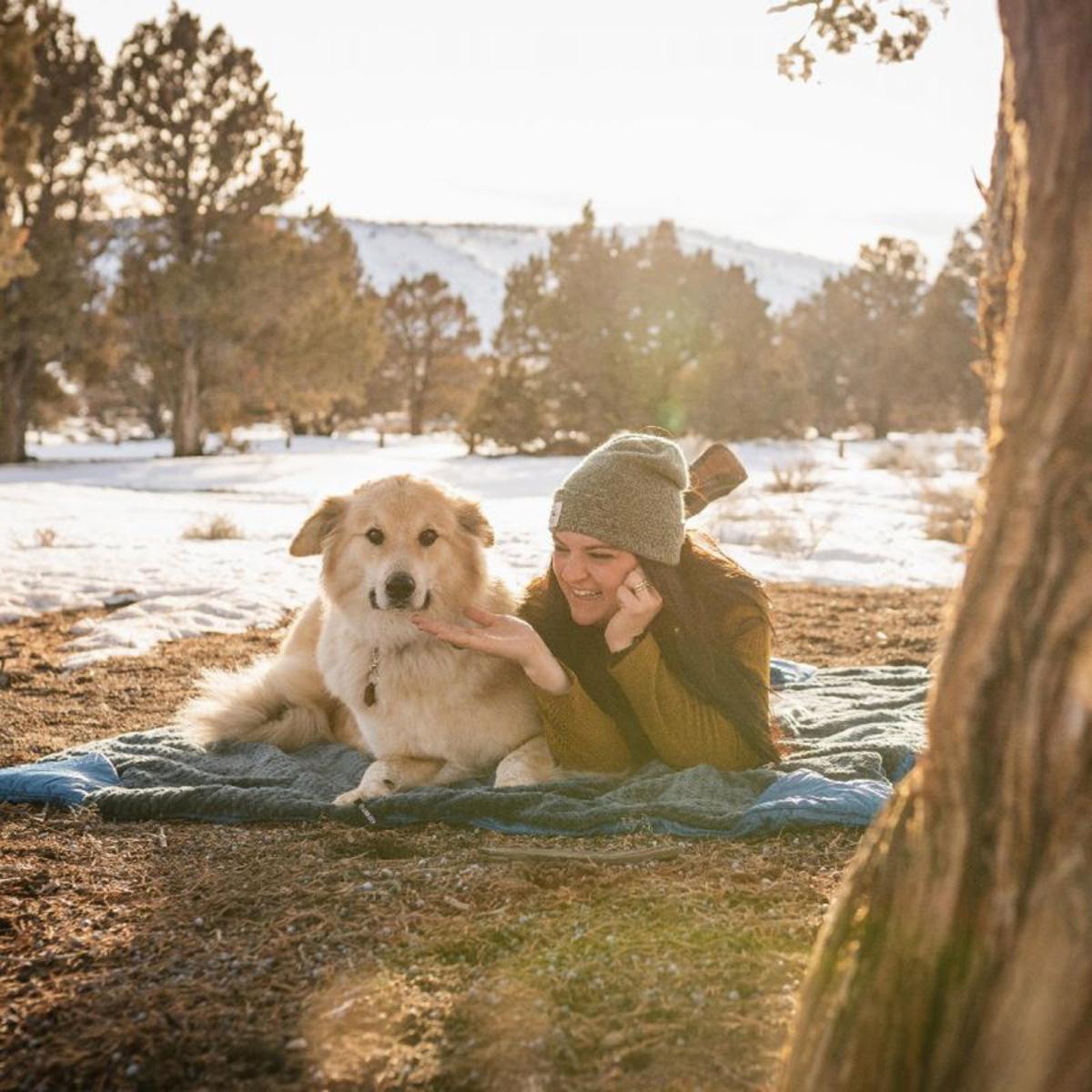  Klymit Versa Luxe Blanket - Blue