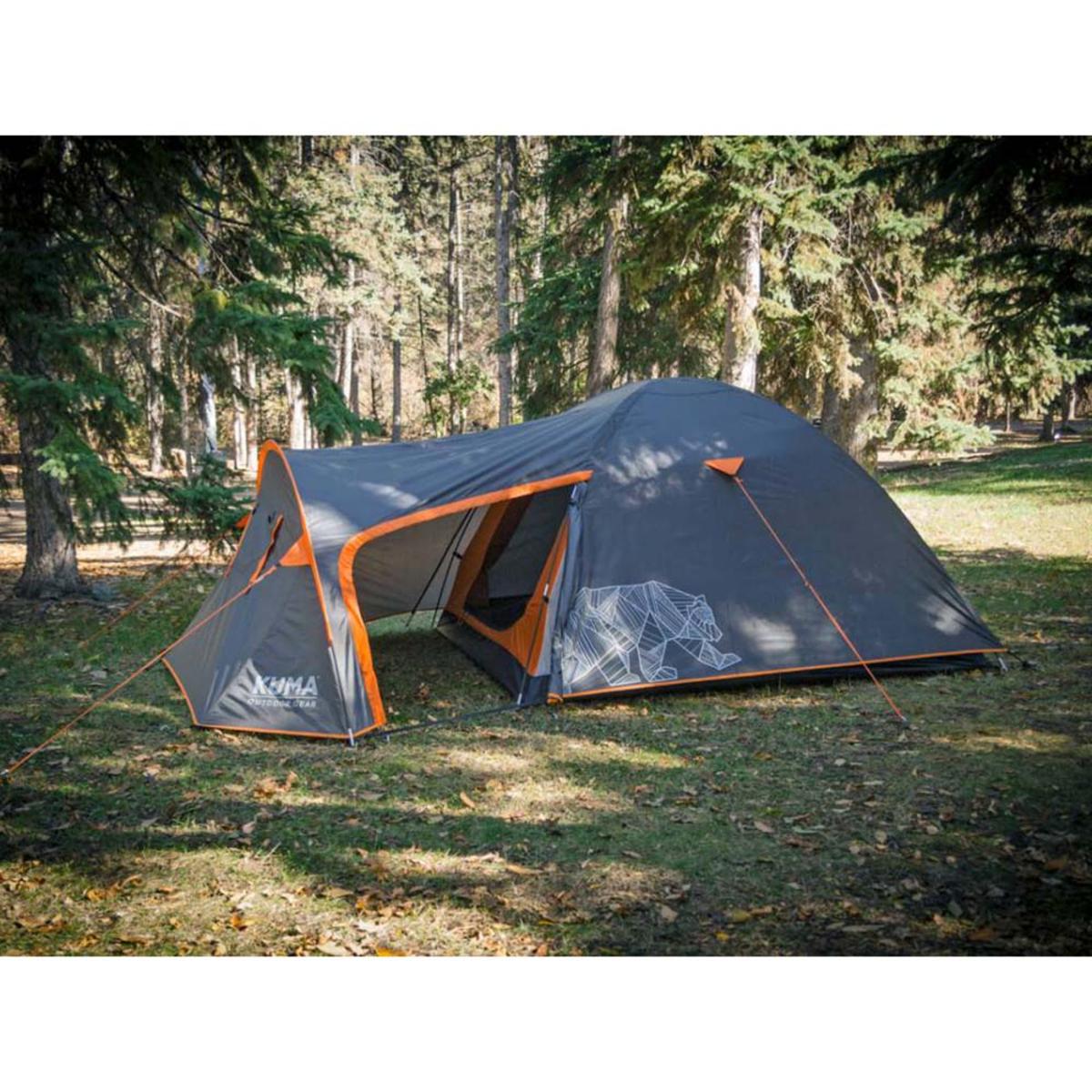  KUMA Outdoor Gear Bear Den 3 Tent - Graphite/Orange