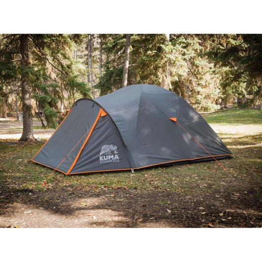  KUMA Outdoor Gear Tekarra 4 Tent - Graphite/Orange