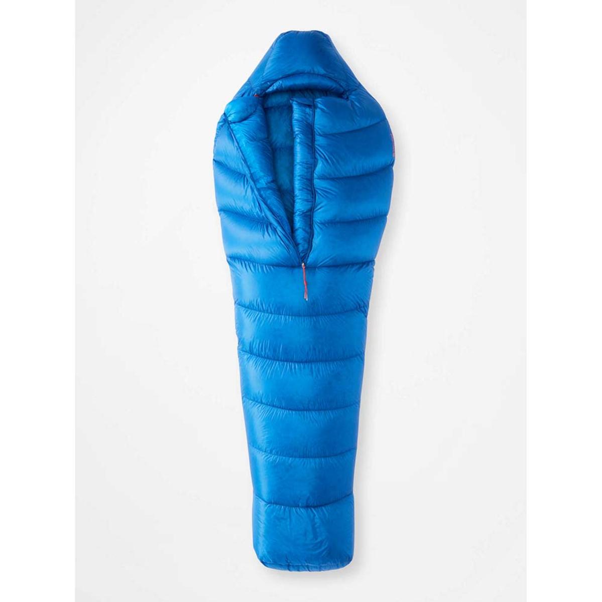  Marmot Mens Bantamweight 15 Long Center Zipper Sleeping Bag - Dark Azure/Clear Blue
