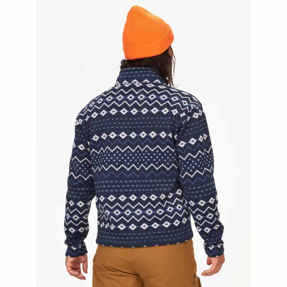  Marmot Mens Heavyweight Drop Line Printed 1/2 Zip Fleece