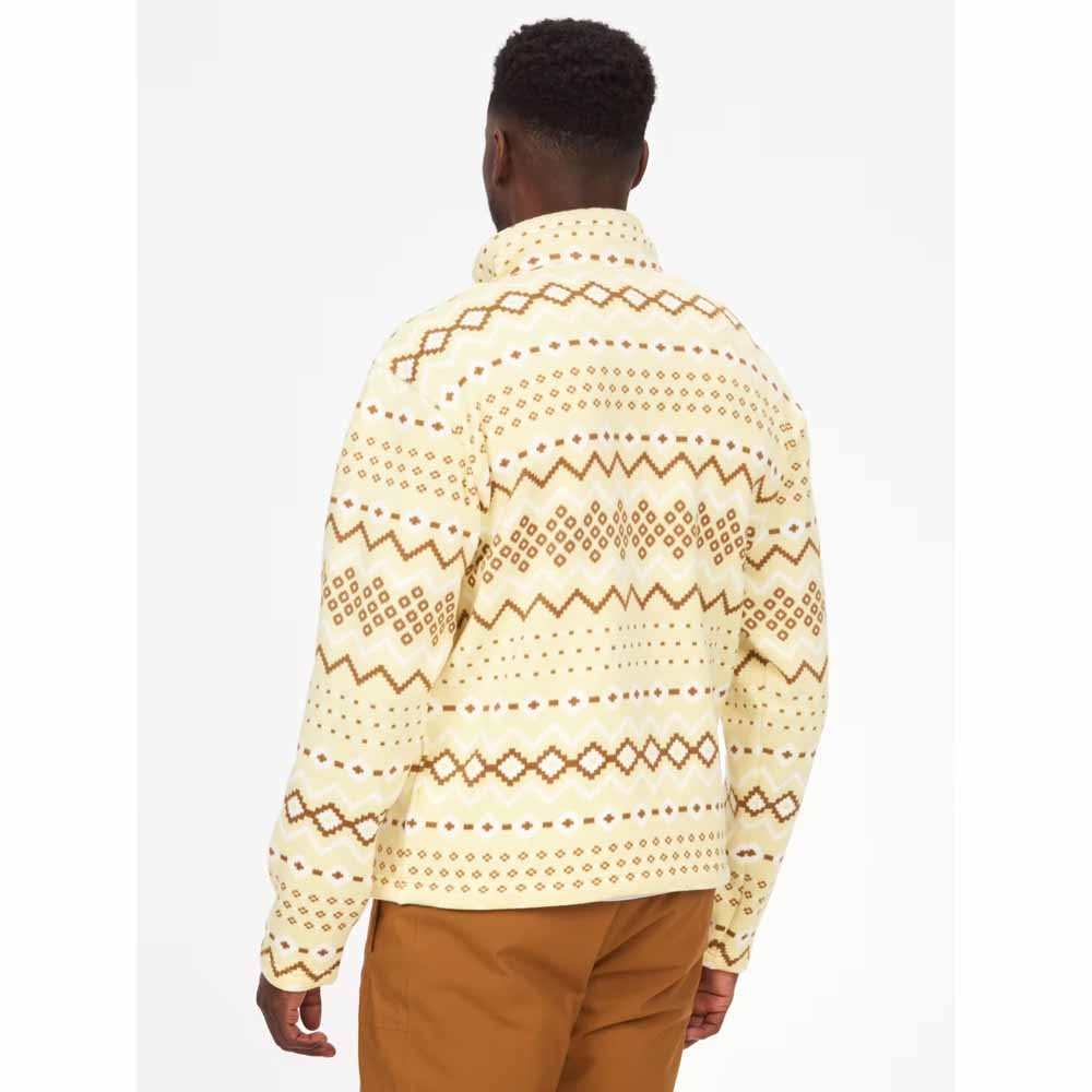  Marmot Mens Heavyweight Drop Line Printed 1/2 Zip Fleece
