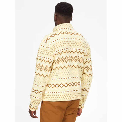  Marmot Mens Heavyweight Drop Line Printed 1/2 Zip Fleece
