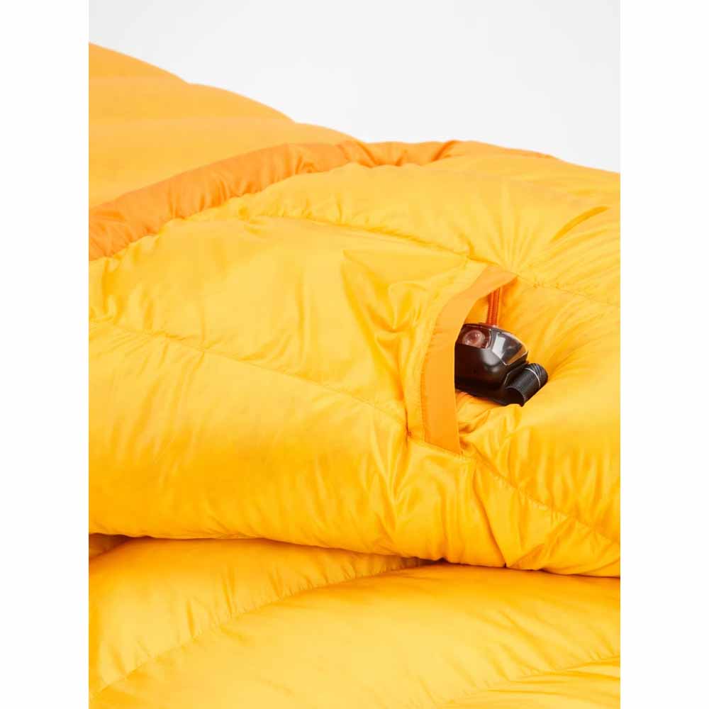  Marmot Mens Lithium 0 Sleeping Bag - Short/Orange Pepper/Golden Sun