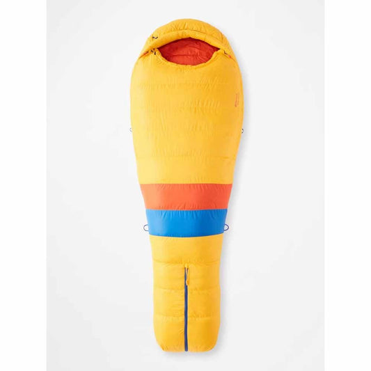 Marmot Mens Never Summer 0ï¿½ Sleeping Bag - Long/Solar/Red Sun
