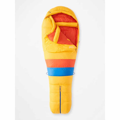  Marmot Mens Never Summer 0ï¿½ Sleeping Bag - Long/Solar/Red Sun