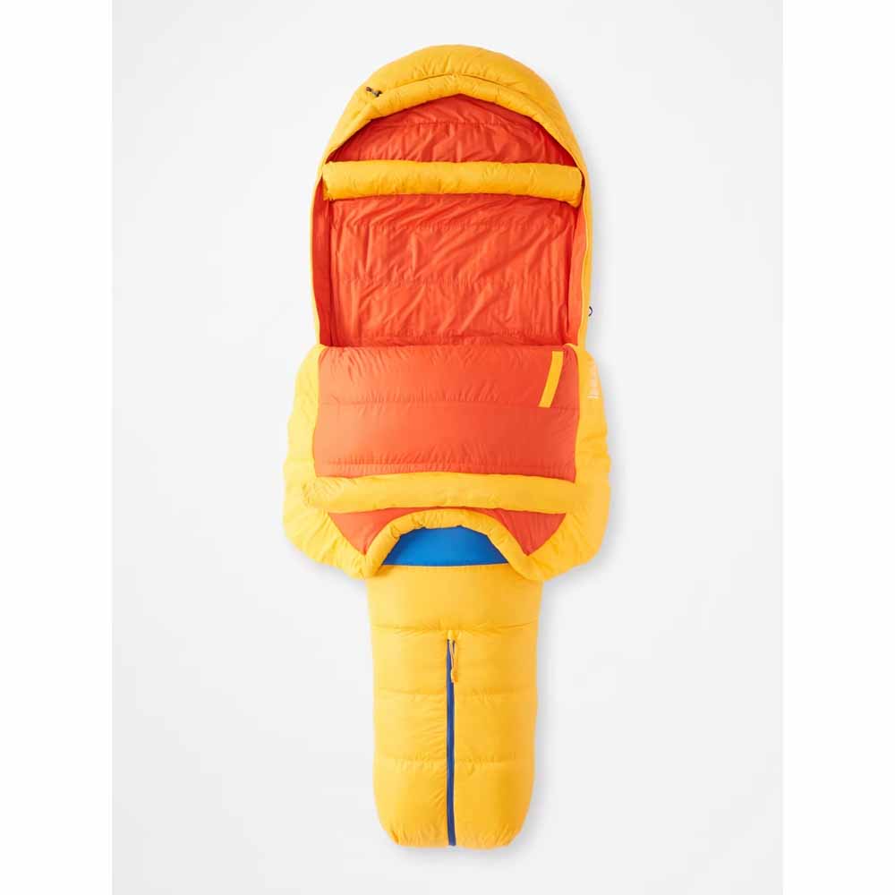  Marmot Mens Never Summer 0ï¿½ Sleeping Bag - Long/Solar/Red Sun