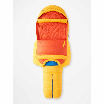  Marmot Mens Never Summer 0ï¿½ Sleeping Bag - Solar/Red Sun