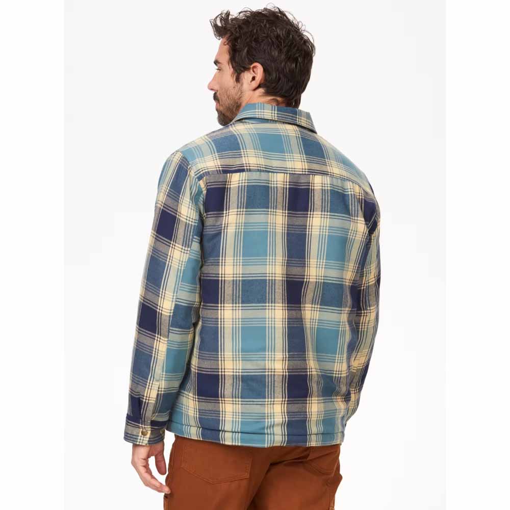  Marmot Mens Ridgefield Heavyweight Sherpa-Lined Flannel Shirt Jacket