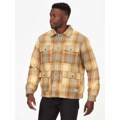  Marmot Mens Ridgefield Heavyweight Sherpa-Lined Flannel Shirt Jacket