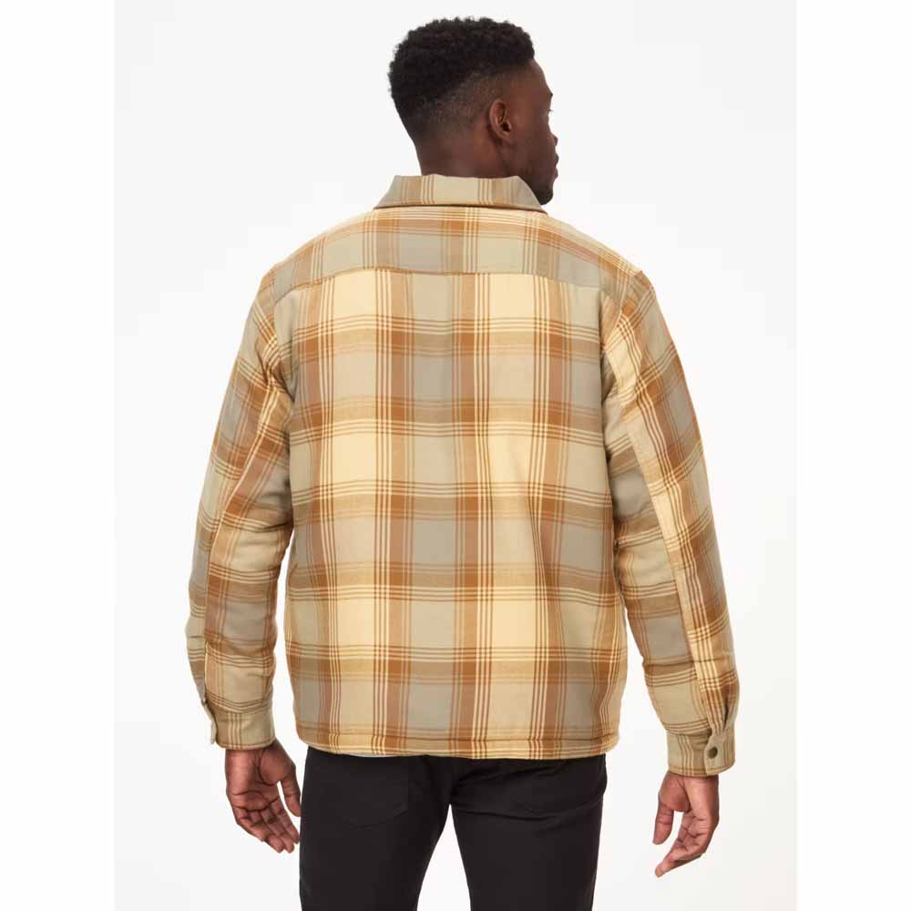 Marmot Mens Ridgefield Heavyweight Sherpa-Lined Flannel Shirt Jacket