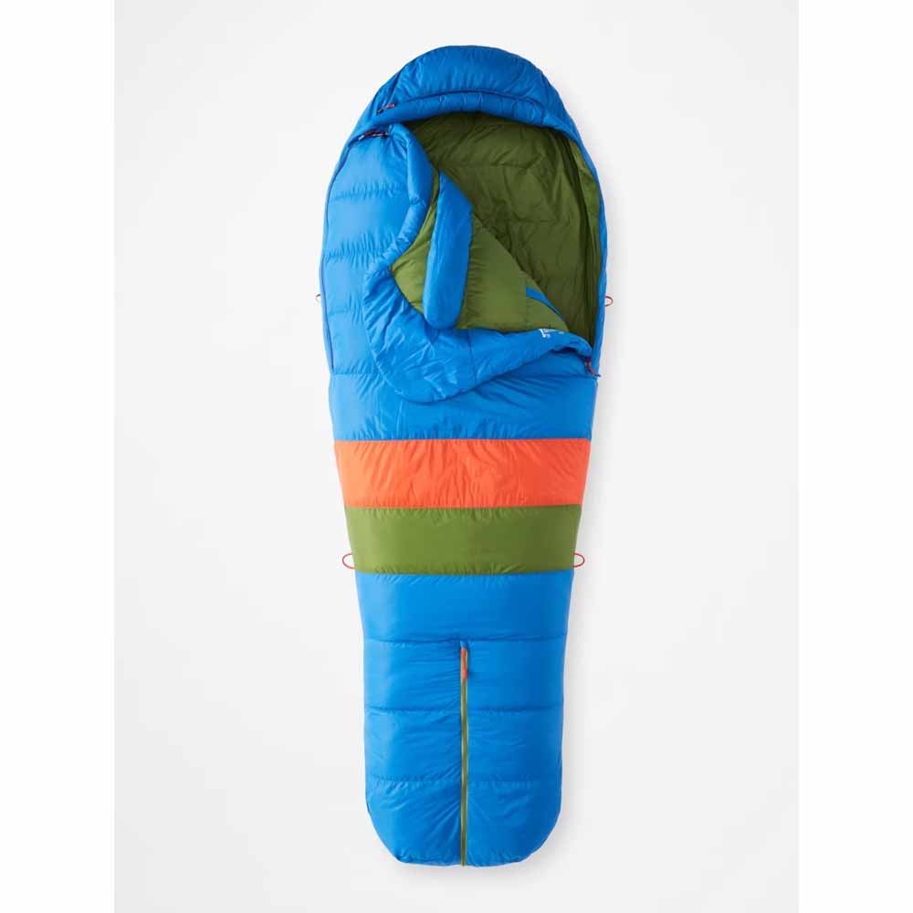  Marmot Mens Sawtooth 15 Sleeping Bag - Extra Wide/Dark Azure/Foliage