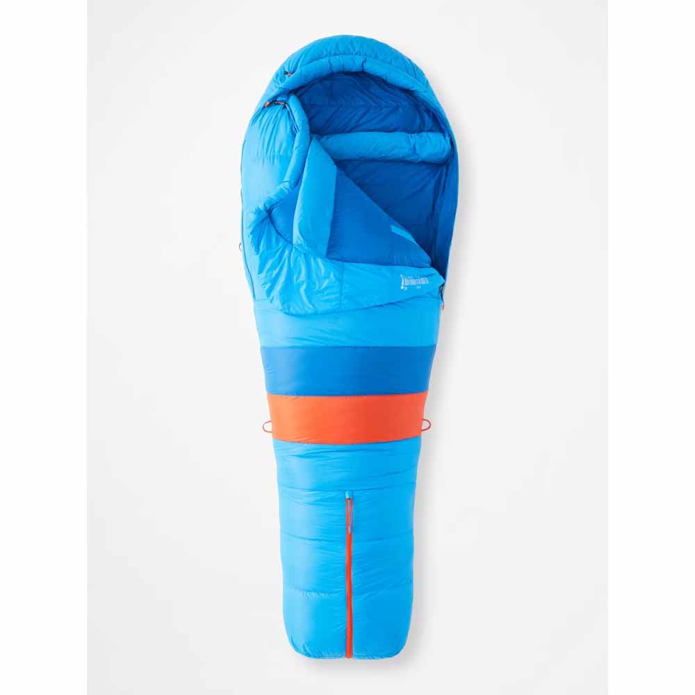  Marmot Mens Wind River -10 Sleeping Bag - Clear Blue/Dark Azure