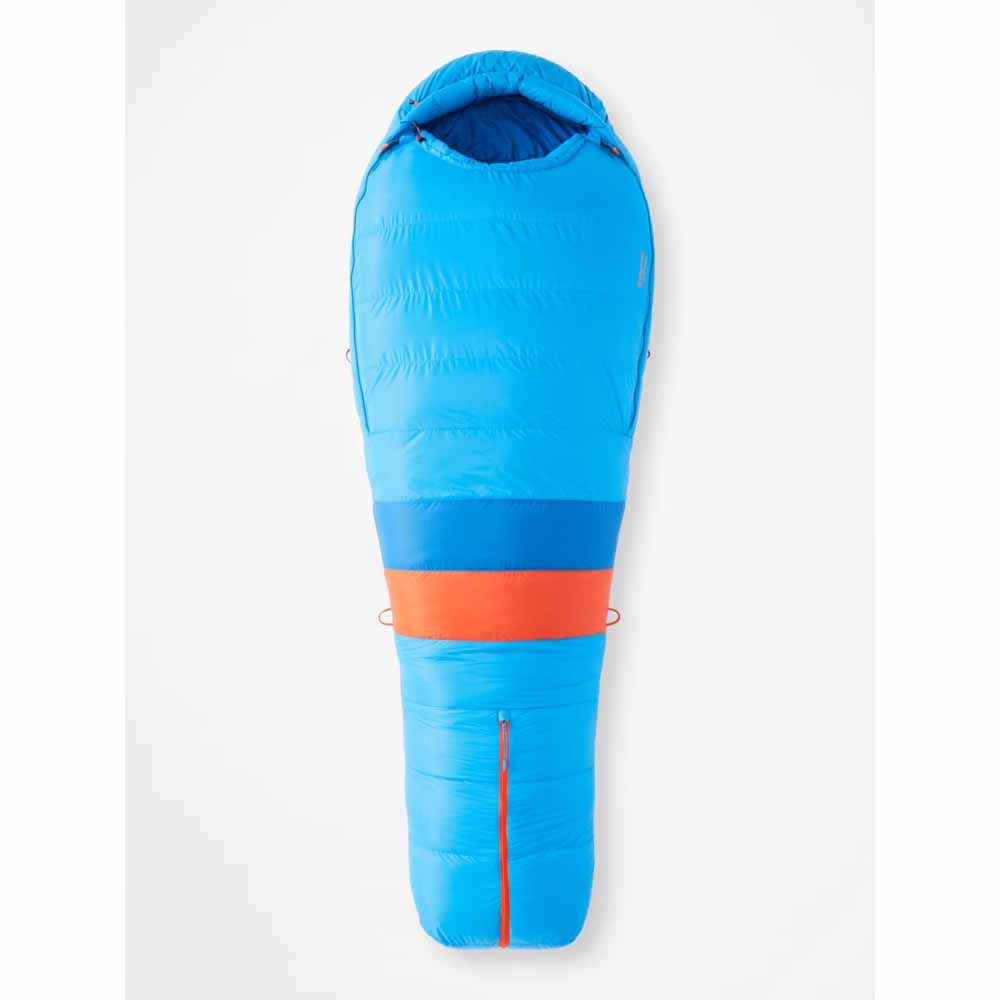  Marmot Mens Wind River -10 Sleeping Bag - Long - Clear Blue/Dark Azure