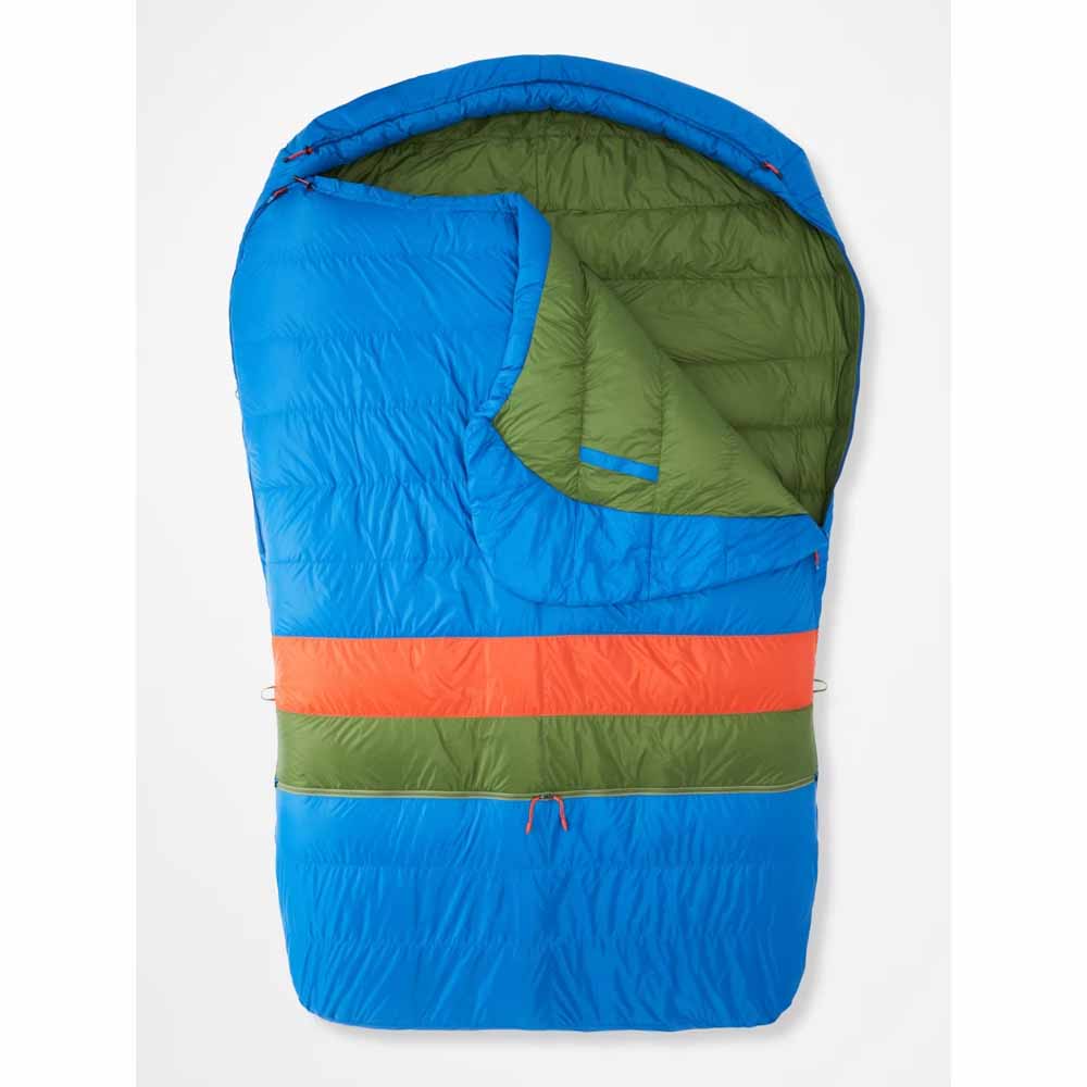  Marmot Sawtooth Doublewide Bag - Dark Azure/Foliage