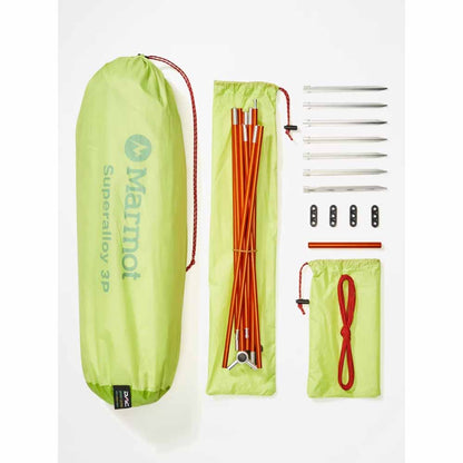  Marmot Superalloy 3-Person Tent - Green Glow