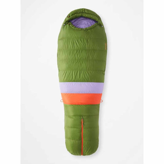  Marmot Womens Angel Fire 25ï¿½ Sleeping Bag - Long/Foliage/Paisley Purple