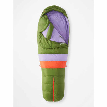  Marmot Womens Angel Fire 25ï¿½ Sleeping Bag - Long/Foliage/Paisley Purple