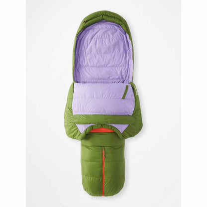  Marmot Womens Angel Fire 25ï¿½ Sleeping Bag - Long/Foliage/Paisley Purple